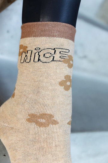 Calcetines cálidos beige Sella 2