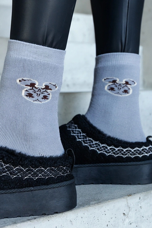 Calcetines cálidos de color gris Sella Calcetines cálidos de color gris Sella