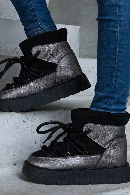 Botas de nieve con plataforma y forro...