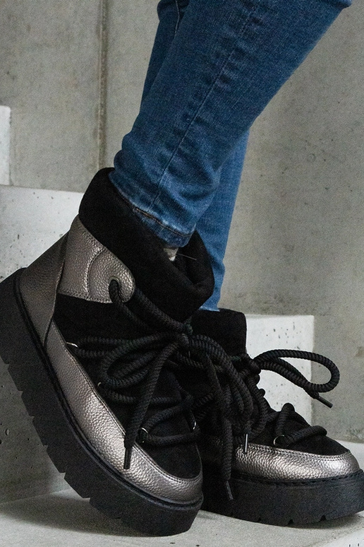 Botas de nieve con plataforma y forro...