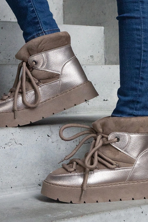 Botas de nieve con plataforma y forro...