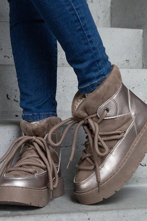 Botas de nieve con plataforma y forro...