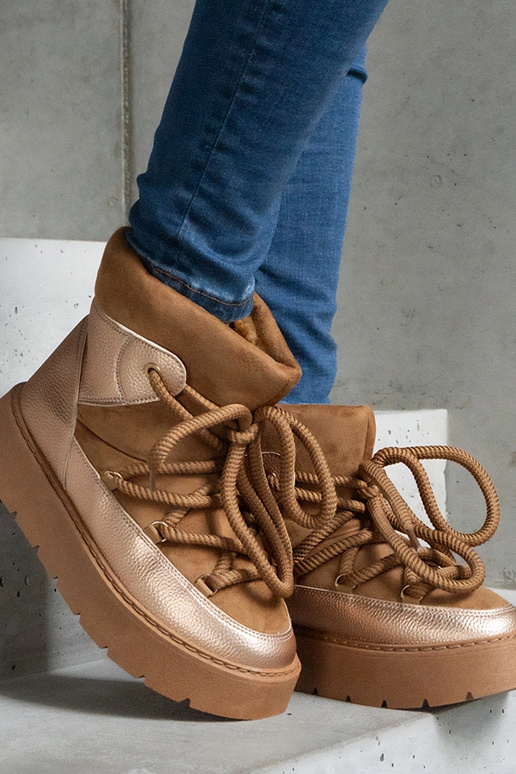 Botas de nieve con plataforma y forro...