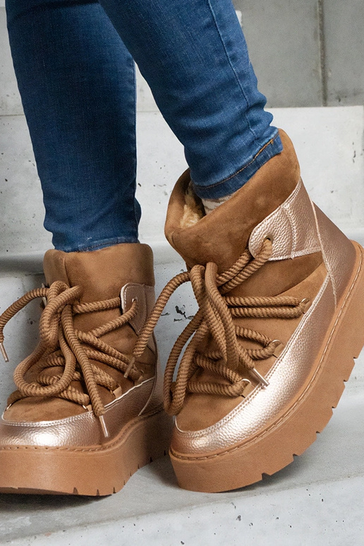 Botas de nieve con plataforma y forro...