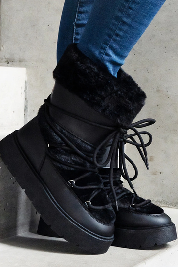 Botas de nieve negras con... 2