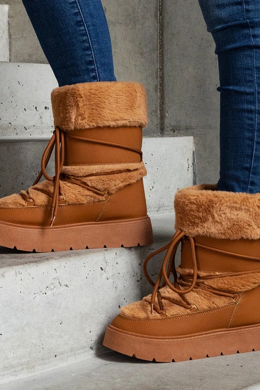 Botas de nieve con cordones,...