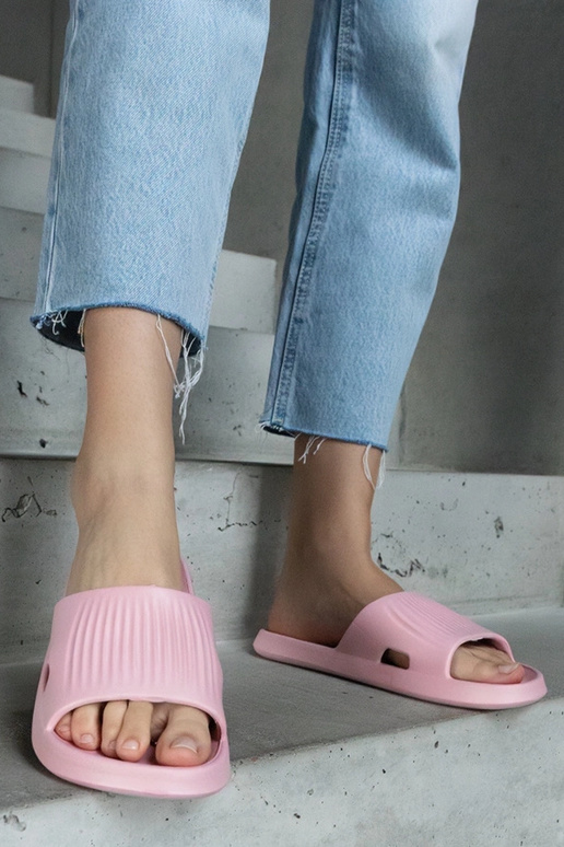 Pantuflas de espuma rosa Timber