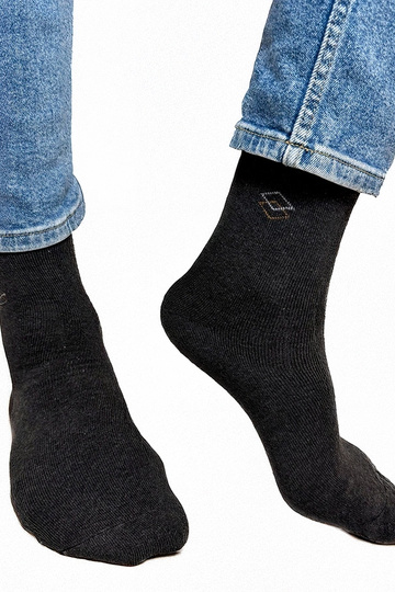 Calcetines térmicos gris oscuro para hombres Narus