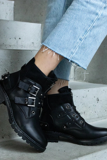 Botines negros con... 2