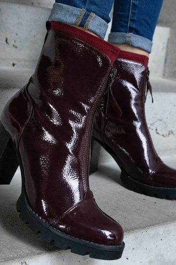 Botines de piel charol... 2