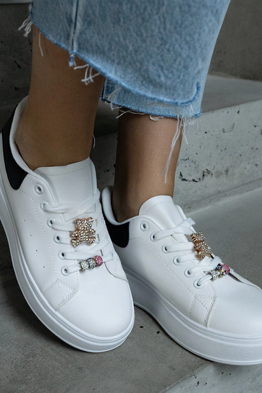 Zapatillas blancas de plataforma...