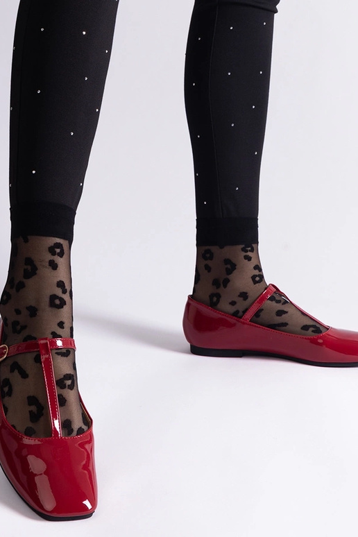 Bailarinas de charol rojo con tira... Bailarinas de charol rojo con tira...