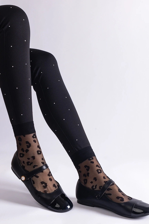 Bailarinas negras de charol con... Bailarinas negras de charol con...