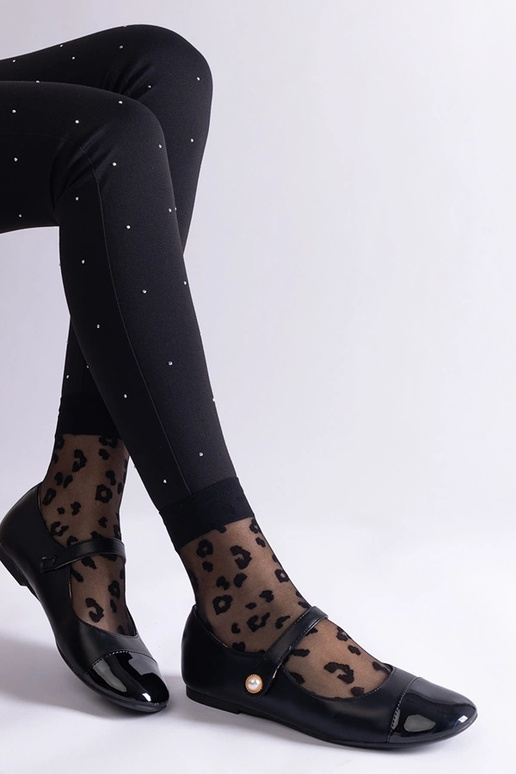 Bailarinas negras de charol con... Bailarinas negras de charol con...