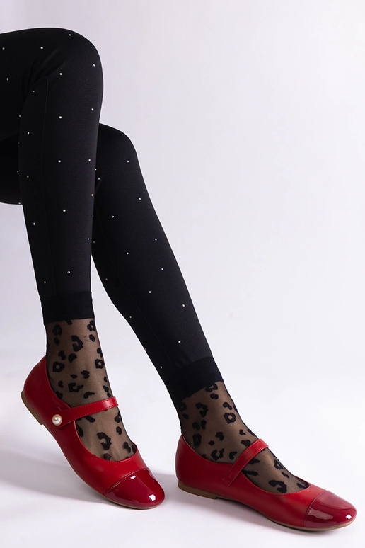 Bailarinas de charol rojo con cierre... Bailarinas de charol rojo con cierre...