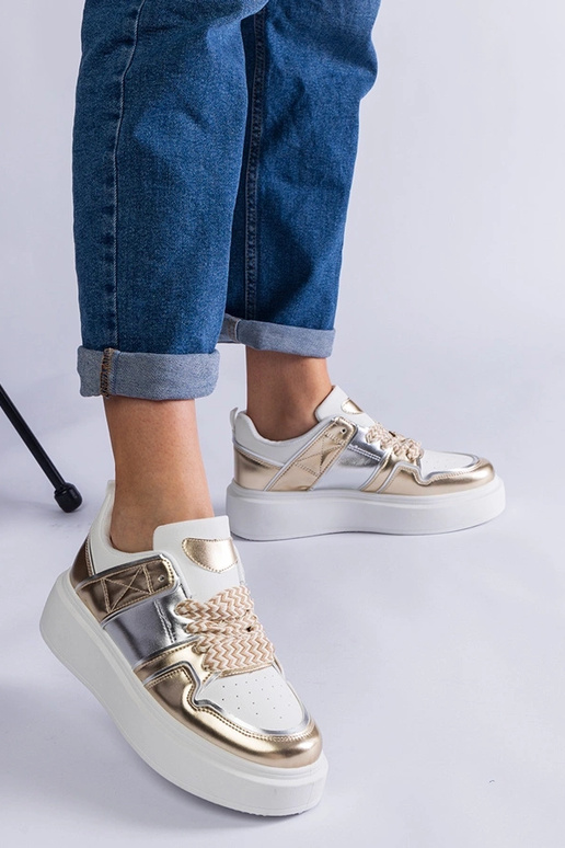 Zapatillas Kimberly doradas con...