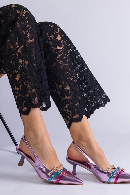 Zapatos de tacón de pato con punta...