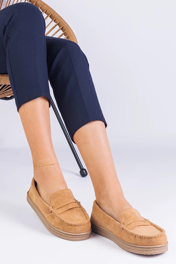 Zapatos de mujer color marrón de ante sintético Sevilia