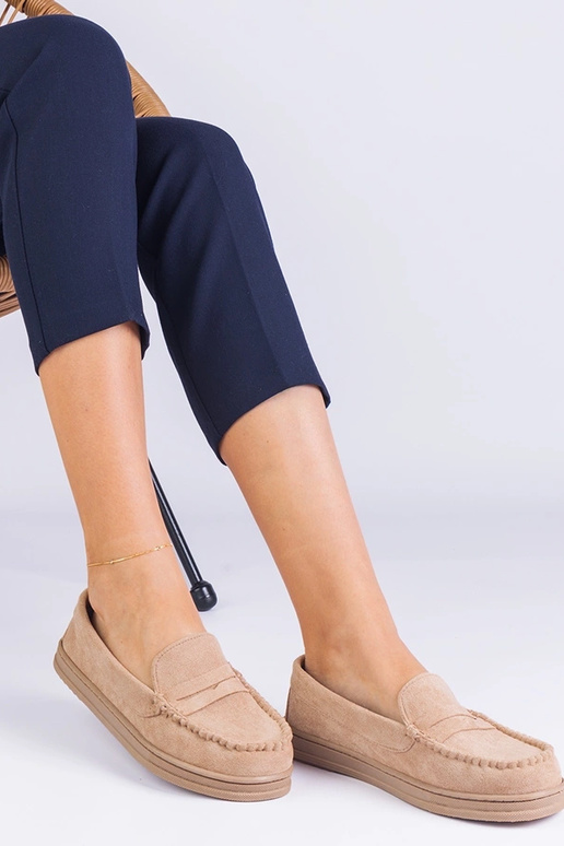 Zapatos de mujer color arena de ante...