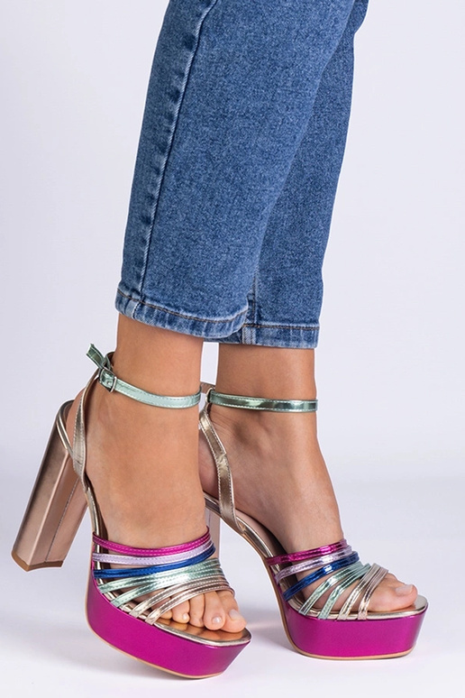 Sandalias de tacón de bloque Veransa...