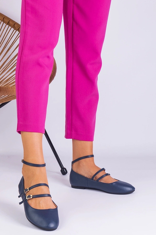 Bailarinas de piel ecológica azul... Bailarinas de piel ecológica azul...