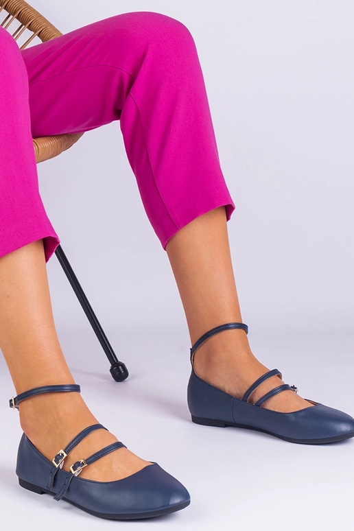 Bailarinas de piel ecológica azul... Bailarinas de piel ecológica azul...