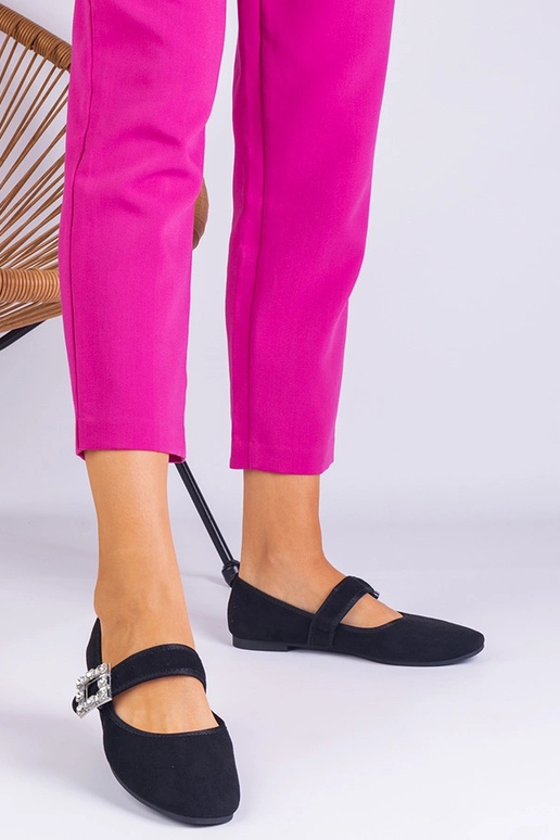 Bailarinas negras decoradas con... Bailarinas negras decoradas con...