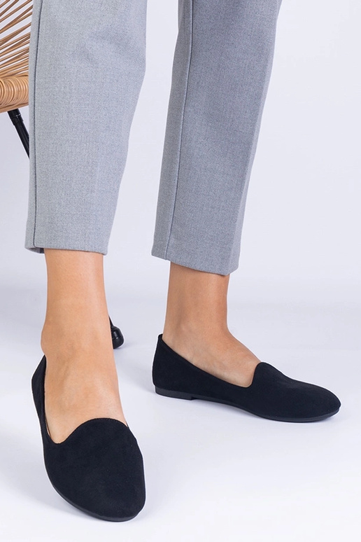 Bailarinas clásicas negras de ante...