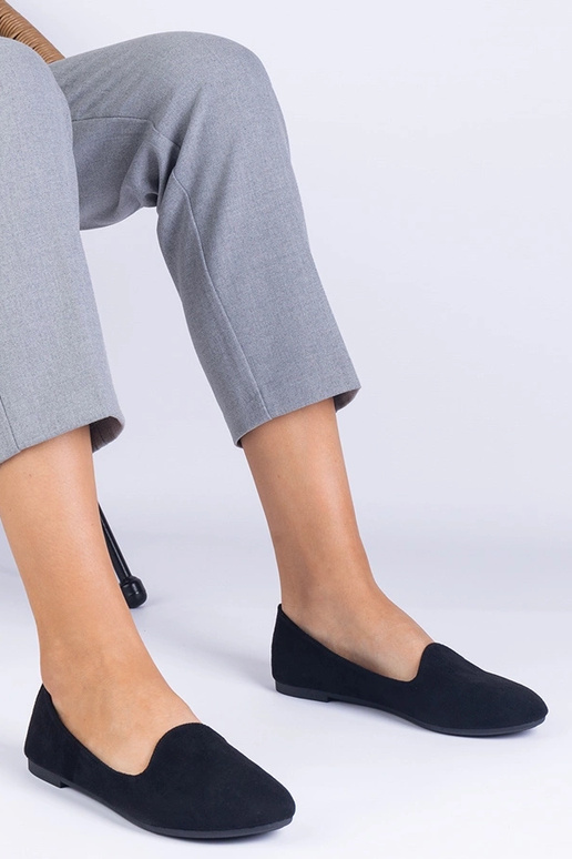 Bailarinas clásicas negras de ante...