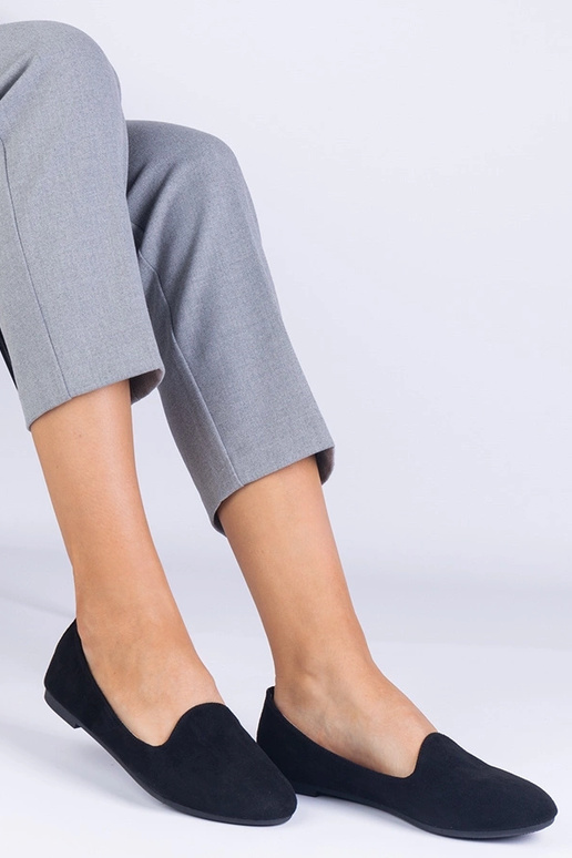 Bailarinas clásicas negras de ante...