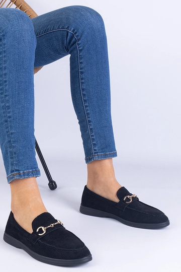 Zapatos de gamuza negra con... 2