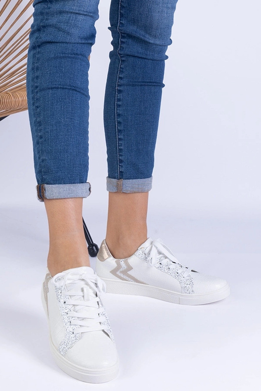 Zapatillas blancas de mujer con...