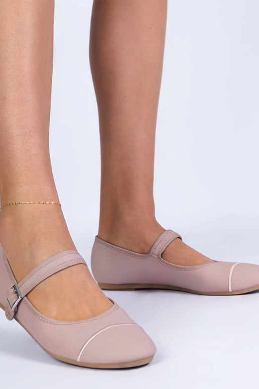 Bailarinas rosas con acabado mate... Bailarinas rosas con acabado mate...