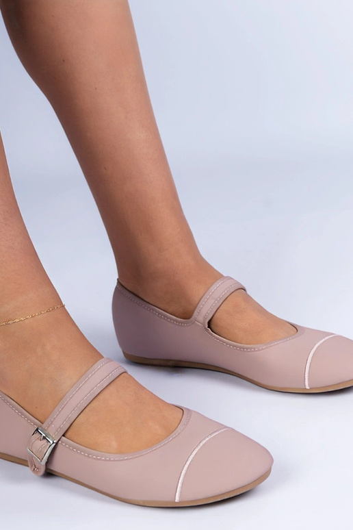 Bailarinas rosas con acabado mate... Bailarinas rosas con acabado mate...