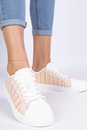 Zapatillas rosas de mujer de tela Bellisio