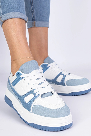 Zapatillas deportivas azules de mujer Pretta