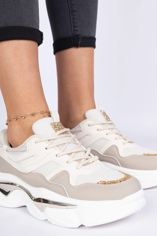 Zapatillas deportivas beige para...