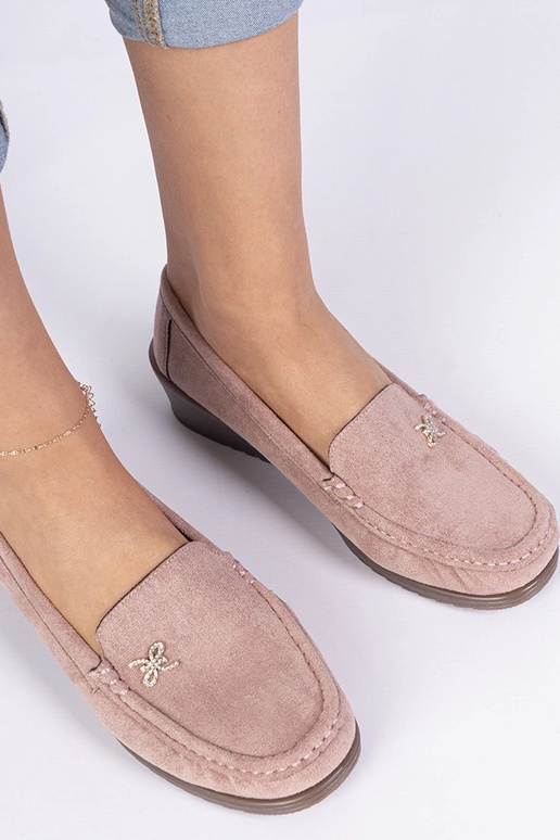 Mocasines rosas para mujer con...