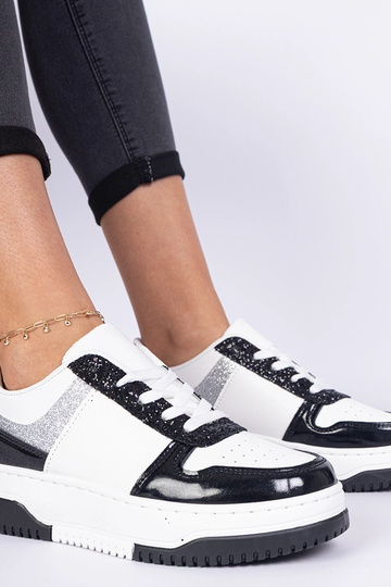 Zapatillas negras para mujer con suela gruesa Dolla 2