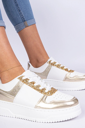 Zapatillas doradas para mujer con suela gruesa Dolla 2