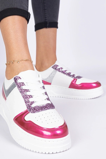 Zapatillas rosas para mujer con suela gruesa Dolla