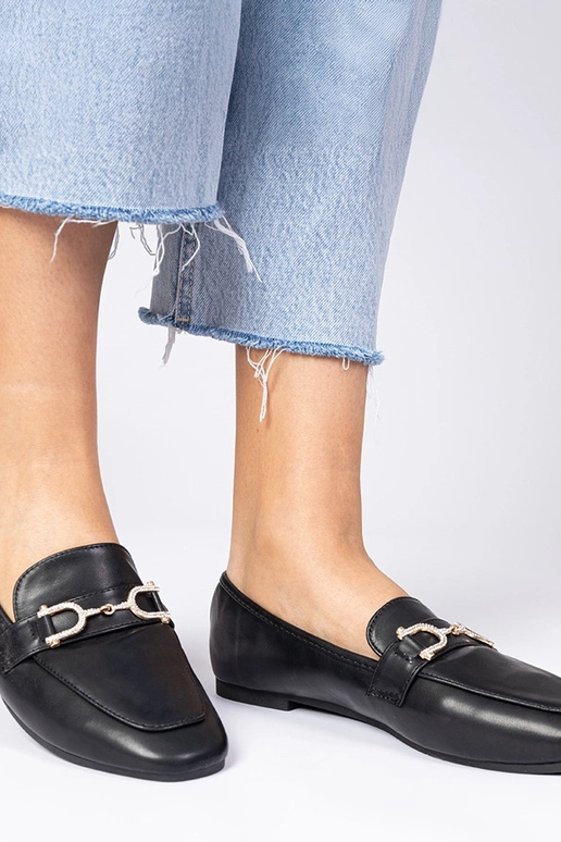 Mocasines elegantes negros con... Mocasines elegantes negros con...