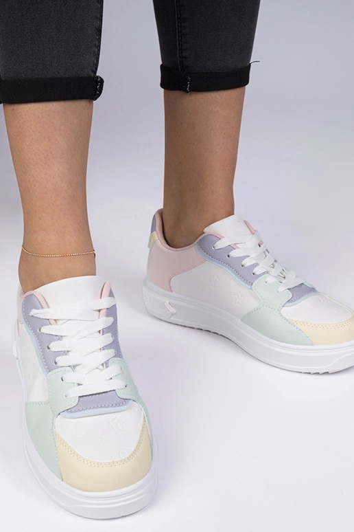 Zapatillas deportivas blanco-azul de... Zapatillas deportivas blanco-azul de...