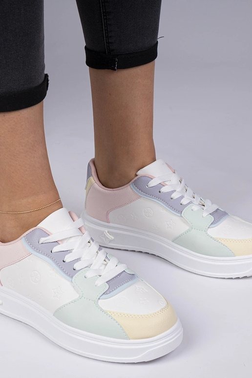 Zapatillas deportivas blanco-azul de... Zapatillas deportivas blanco-azul de...