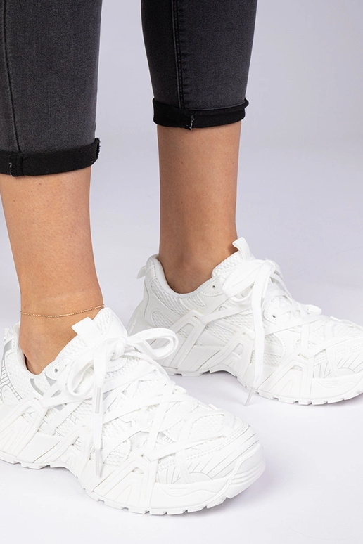 Zapatillas blancas de suela masiva Telda