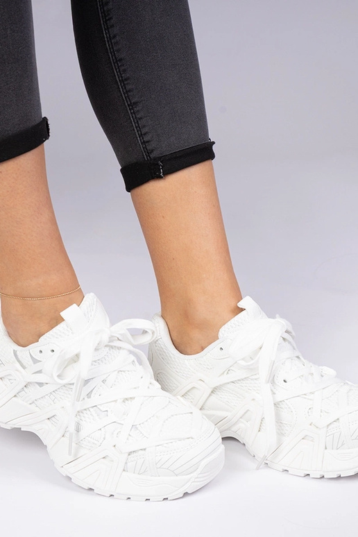 Zapatillas blancas de suela masiva Telda