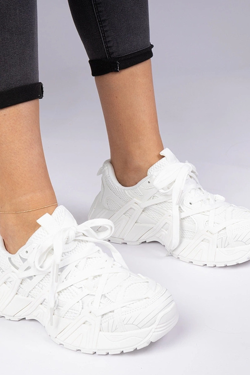 Zapatillas blancas de suela masiva Telda