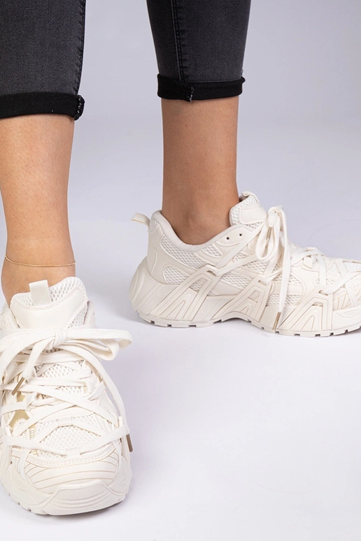 Zapatillas beige de suela masiva Telda