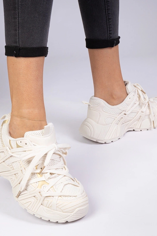 Zapatillas beige de suela masiva Telda