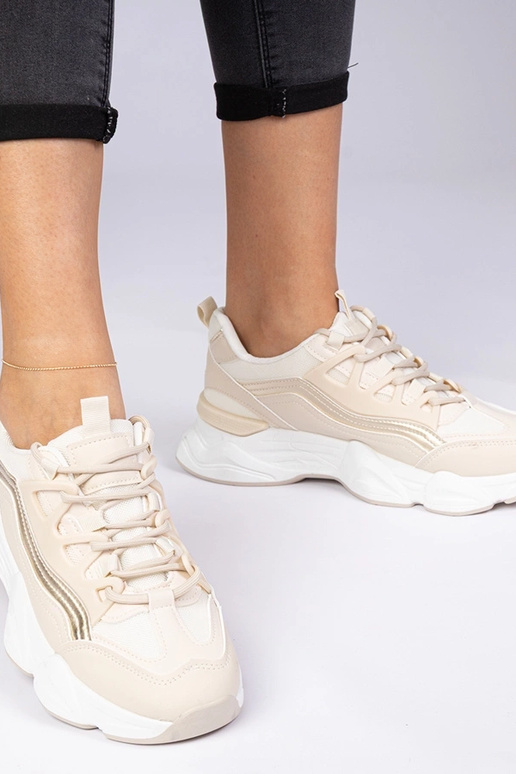 Zapatillas deportivas beige para...